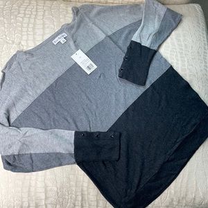 Kim Rogers Grey Striped Sweater